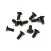 TEKNO RC LLC M4x10mm Flat Head Screws, Black (10) for Parts -Tekno RC Online Shop TKR1343 A0 CGE41DFT