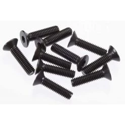 TEKNO RC LLC Flat Head Screw M4x15mm Black EB48 (10) for Parts