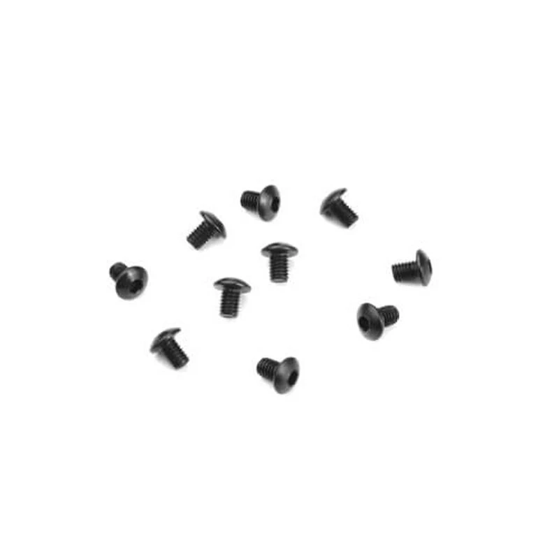 TEKNO RC LLC M3x4mm Button Head Screws, Black (10) for Parts 3 TEKNO RC LLC M3x4mm Button Head Screws, Black (10) for Parts