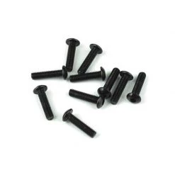 TEKNO RC LLC M3x12mm Button Head Screws, Black (10) for Parts