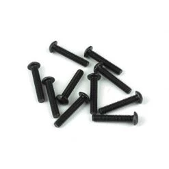 TEKNO RC LLC M3x16mm Button Head Screws, Black (10) for Parts