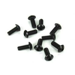 TEKNO RC LLC M4x10mm Button Head Screws, Black (10) for Parts