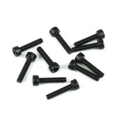 TEKNO RC LLC M3x14mm Cap Head Screws, Black (10) for Parts