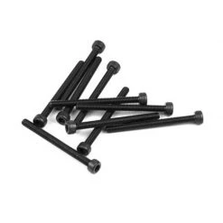 TEKNO RC LLC M3x35mm Cap Head Screws, Black (10) for Parts