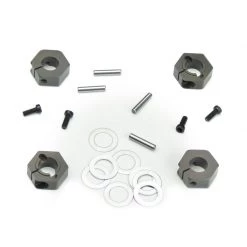 TEKNO RC LLC 12mm Aluminum Hex Adapters for M6 Driveshafts for Parts