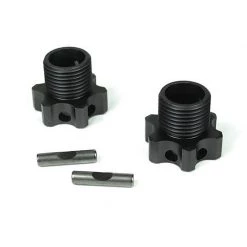 TEKNO RC LLC Wheel Hubs Aluminum 2mm Offset with Pins (2): EB48 for Parts