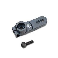 TEKNO RC LLC Aluminum Servo Horn, 25T Spline, M3 Clamp, 2 Hole Arm for Parts