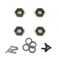 TEKNO RC LLC Wheel Hexes 12mm Aluminum (4): SCT410 for Parts