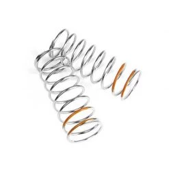 TEKNO RC LLC LF Shock Spring Set, Front, 1.6x9.0, 57mm, Orange for Parts