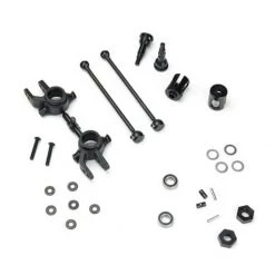 TEKNO RC LLC M6 Driveshafts and Steering Blocks, Front, 6mm: Slash 4X4 for Parts